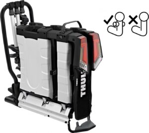 Porte Velos sur Boule dAttelage Thule EasyFold XT F Fix4Bike Prise 13 Broches 3 Velos Compatible E Bikes Noir Argent 2 51.jpeg